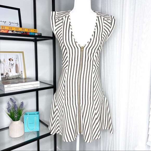 Veronica Beard Pop Fit And Flare Zip Up Mini Dress Women’s 0 - Picture 2 of 12